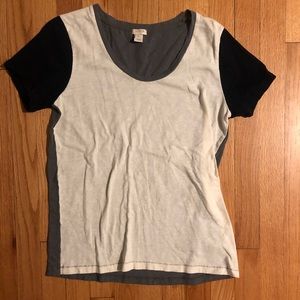 Women’s j crew color block short sleeved shirt